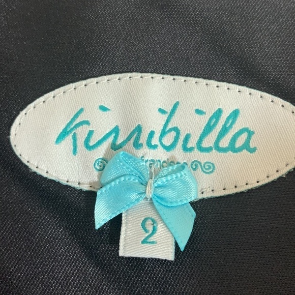 Kimibilla Silk and Wool Pleated Flower Rosette Dress, 2 - Picture 8 of 10